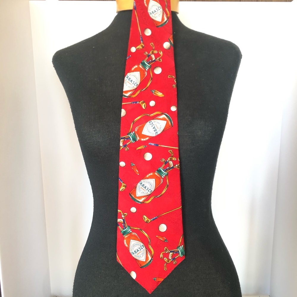 Tabasco Brand Men’s Silk Golf Tie